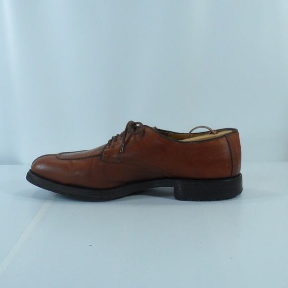 Men\'s Allen Edmonds Dellwood Brown Leather Split Toe Oxford Shoes Size 12 D main image 10